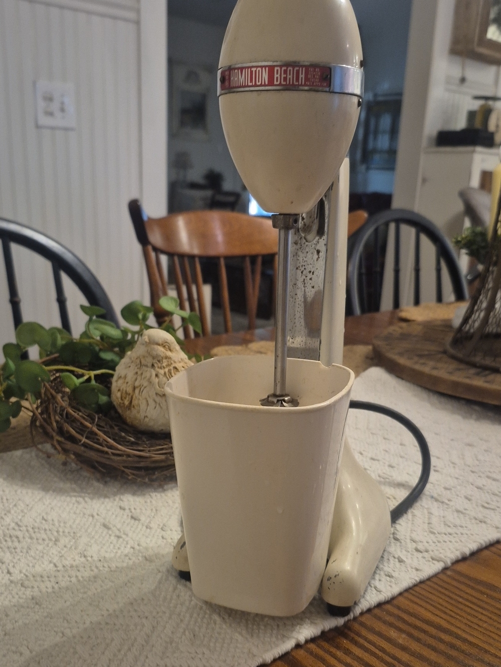 Hamilton Beach Cream Stand Hand Mixer with Original Cup!